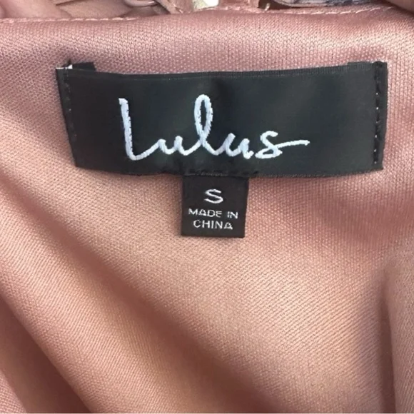 LULUS Rusty Rose High Low Maxi Wrap Dress  Size Adjustable S Boho Wedding Guest - Picture 10 of 11